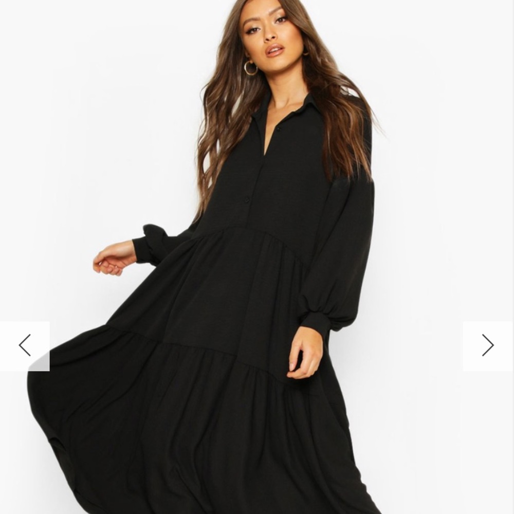 Purchased from ASOS black midi dress. Fits M, Perfect condition!